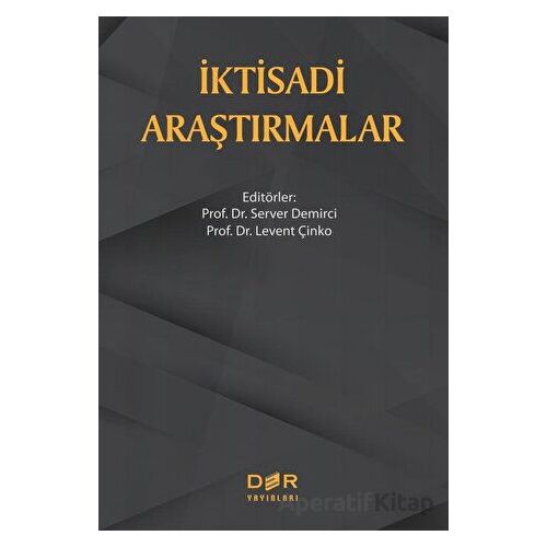İktisadi Araştırmalar - Kolektif - Der Yayınları