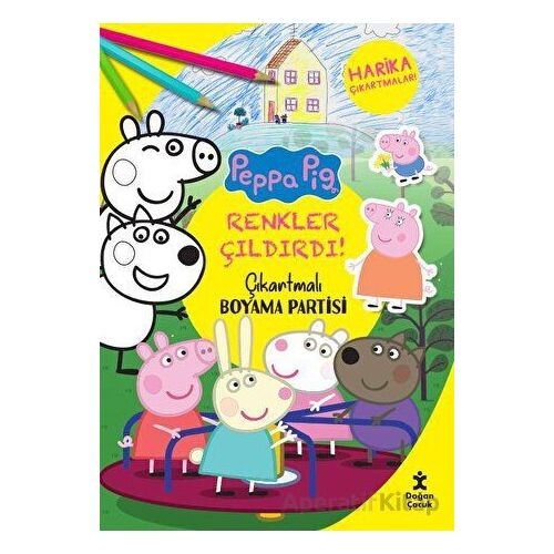 Renkler Çıldırdı - Peppa Pig Çıkartmalı Boyama Partisi - Kolektif - Doğan Çocuk