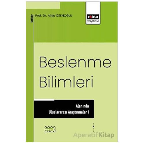 Beslenme Bilimleri Alanında Uluslararası Araştırmalar 1