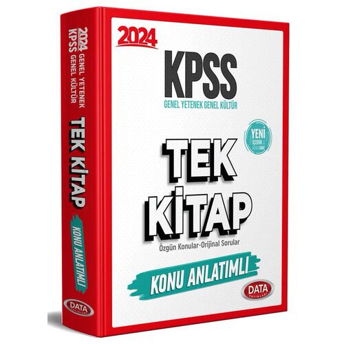 Data Yayınları 2025 KPSS Genel Yetenek Genel Kültür Tek Kitap Konu Anlatımlı
