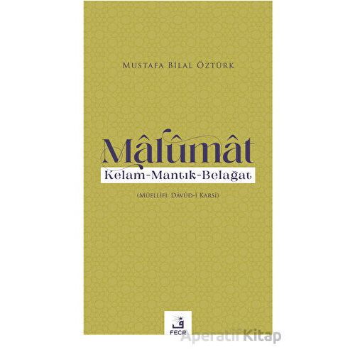 Malumat - Mustafa Bilal Öztürk - Fecr Yayınları