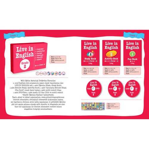 2. Sınıf İngilizce Öğrenme Seti Live in English