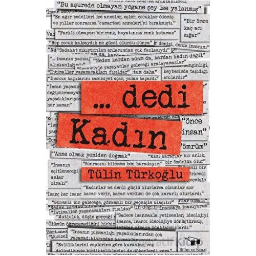 ... Dedi Kadın - Tülin Türkoğlu - Bilim ve Sanat Yayınları
