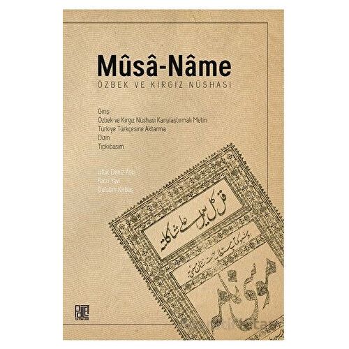 Musa-Name - Ufuk Deniz Aşcı - Palet Yayınları