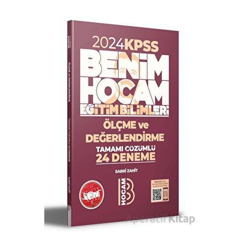 2024 Benim Hocam Yayınları Eğitim Bilimleri Ölçme ve Değerlendirme Tamamı Çözümlü 24 Deneme