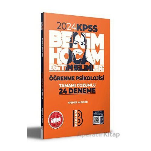 2024 Benim Hocam Yayınları Eğitim Bilimleri Öğrenme Psikolojisi Tamamı Çözümlü 24 Deneme