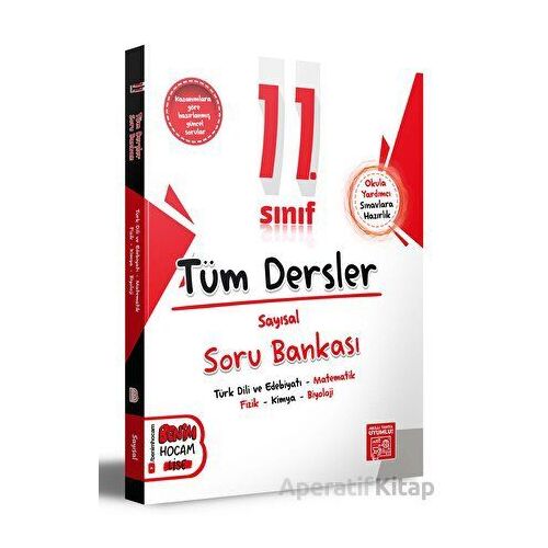 2024 Benim Hocam Yayınları 11. Sınıf Sayısal Tüm Dersler Soru Bankası