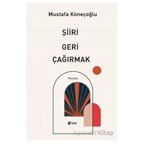 Şiiri Geri Çağırmak - Mustafa Köneçoğlu - Şule Yayınları