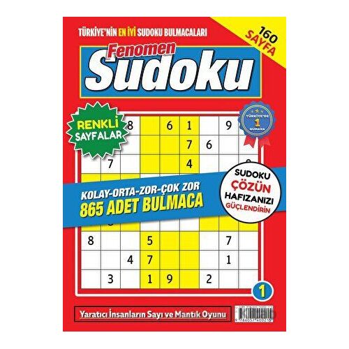 Fenomen Sudoku 1 - Kolektif - Maxi Yayıncılık