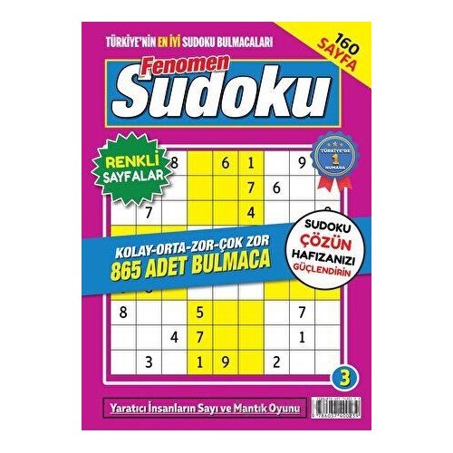 Fenomen Sudoku 3 - Kolektif - Maxi Yayıncılık