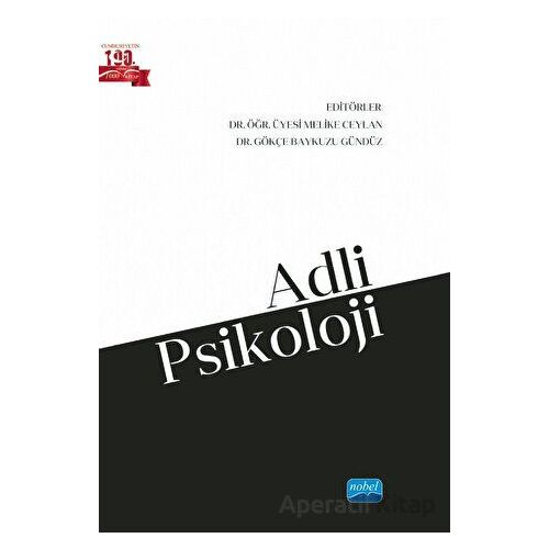 Adli Psikoloji - Kolektif - Nobel Akademik Yayıncılık