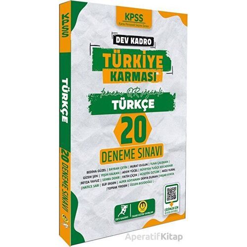 KPSS Türkiye Karması Türkçe 20 Deneme - Kolektif - Tasarı Eğitim Yayınları