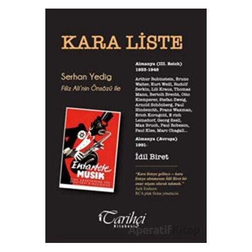 Kara Liste - Serhan Yedig - Tarihçi Kitabevi