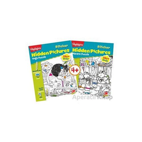 Highlights Sticker Hidden Pictures 4lü Set - Kolektif - Dikkat Atölyesi Yayınları
