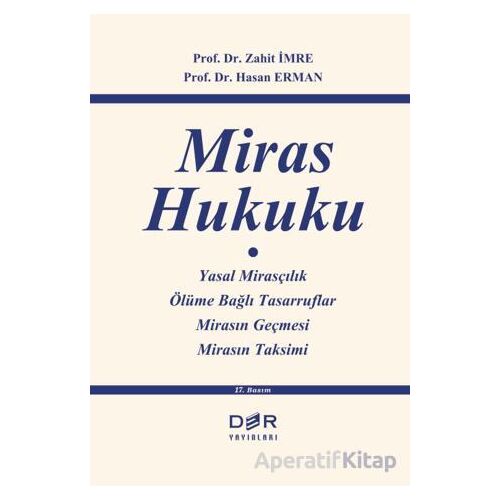 Miras Hukuku - Zahit İmre - Der Yayınları