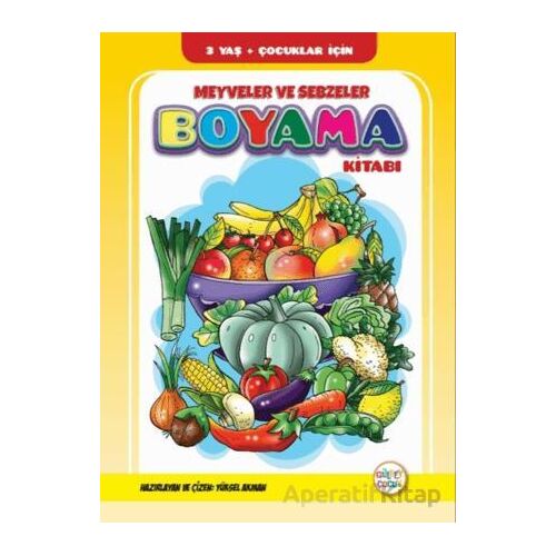 Meyveler ve Sebzeler Boyama Kitabı - Kolektif - Gülbey Yayınları