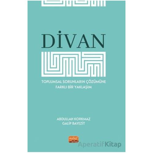 Divan - Toplumsal Sorunların Çözümüne Farklı Bir Yaklaşım - Galip Bayezit - Nobel Bilimsel Eserler