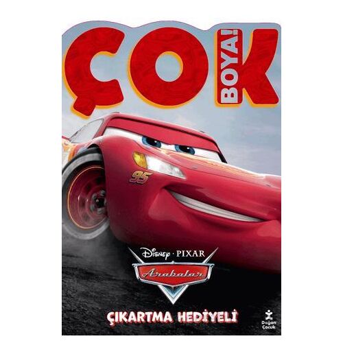 Dısney Arabalar Çok Boya! Çıkartmalı Dev Boyama Kitabı - Kolektif - Doğan Çocuk