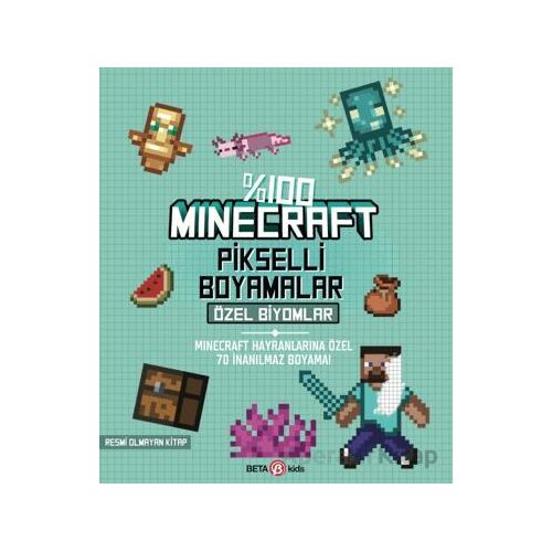 Minecraft Pikselli Boyama - Özel Biyomlar - Kolektif - Beta Kids