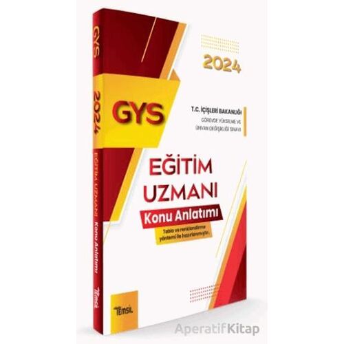 İçişleri Bakanlığı Görevde Yükselme ve Ünvan Değişikliği Sınavı Eğitim Uzmanı Konu Anlatımı