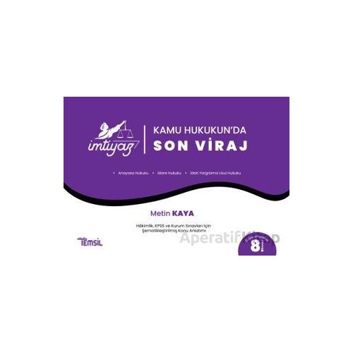 Kamu Hukukunda Son Viraj - Metin Kaya - Temsil Kitap