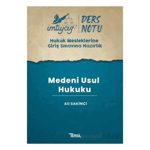 İmtiyaz HMGS Ders Notları Medeni Usul Hukuku - Ali Sakinci - Temsil Kitap