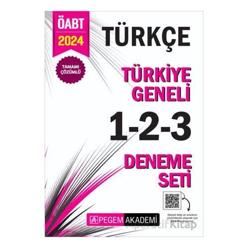 2024 KPSS ÖABT Türkçe Tamamı Çözümlü Türkiye Geneli 1-2-3 (3lü Deneme Seti)