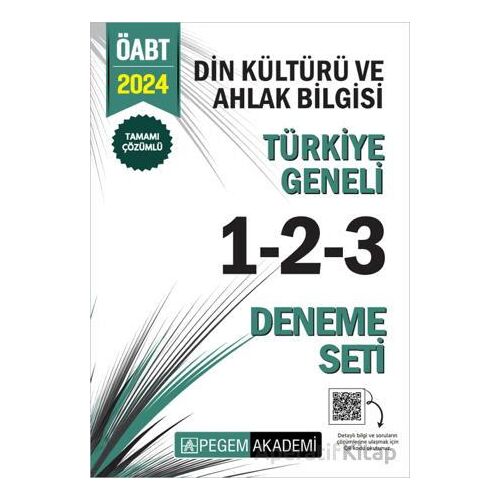 2024 KPSS ÖABT Din Kültürü ve Ahlak Bilgisi Tamamı Çözümlü Türkiye Geneli 1-2-3 (3lü Deneme Seti)