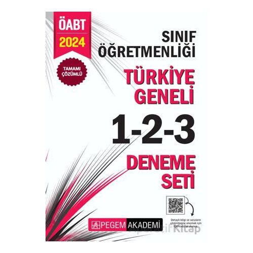 2024 KPSS ÖABT Sınıf Öğretmenliği Tamamı Çözümlü Türkiye Geneli 1-2-3 (3lü Deneme Seti)