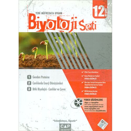 12.Sınıf Biyoloji Seti Çap Yayınları