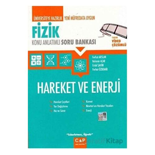Fizik Hareket ve Enerji Konu Anlatımlı Soru Bankası Çap Yayınları
