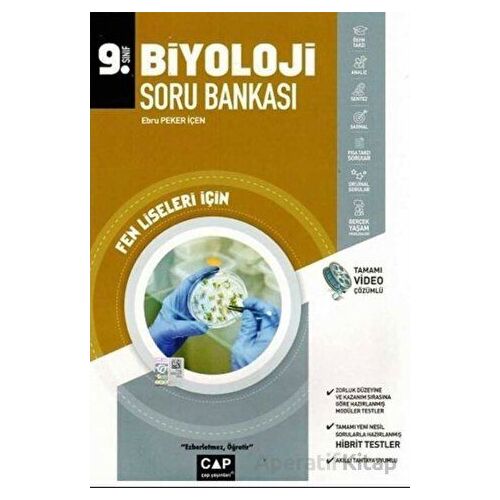 2024 Müfredat Öncesi 9. Sınıf Fen Lisesi Biyoloji Soru Bankası Çap Yayınları