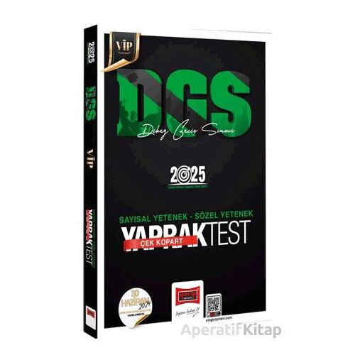 Yargı Yayınları 2025 DGS VİP Sayısal-Sözel Yetenek Çek Kopart Yaprak Test