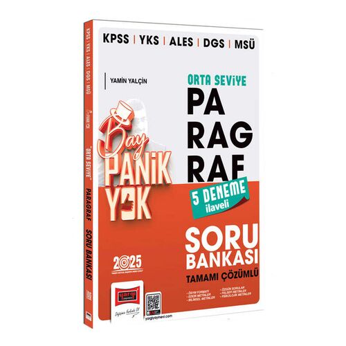 Yargı 2025 KPSS YKS ALES DGS MSÜ Çözümlü Panik Yok Orta Seviye Paragraf Soru Bankası