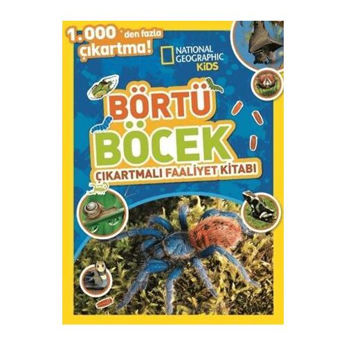 National Geographic Kids Börtü Böcek Çıkartmalı Faaliyet Kitabı - Kolektif - Beta Kids