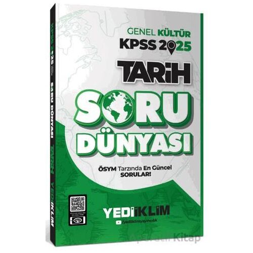 Yediiklim Yayınları 2025 Genel Kültür Tarih Soru Dünyası