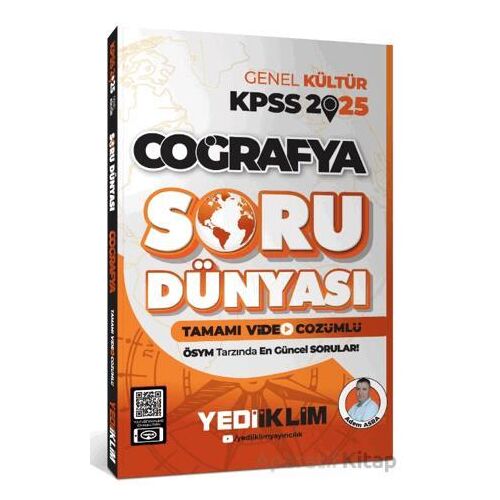 Yediiklim Yayınları 2025 KPSS Genel Kültür Coğrafya Tamamı Video Çözümlü Soru Dünyası