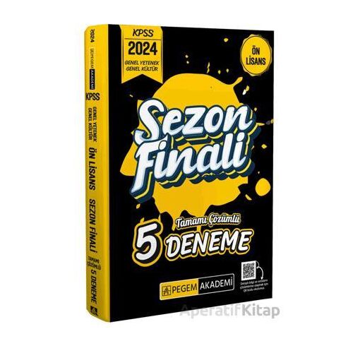 2024 KPSS Genel Yetenek Genel Kültür Ön Lisans Sezon Finali Tamamı Çözümlü 5 Deneme