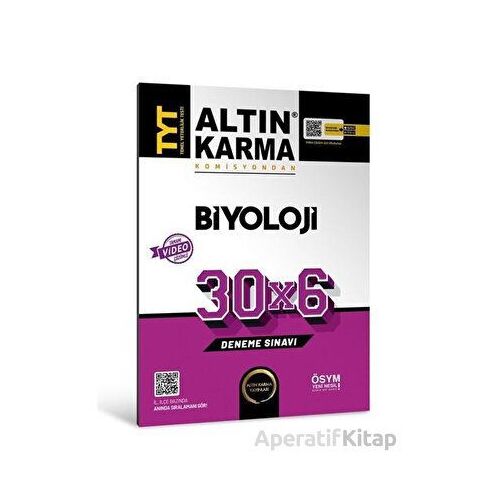 Altınkarma TYT Biyoloji 30x6 Deneme Sınavı