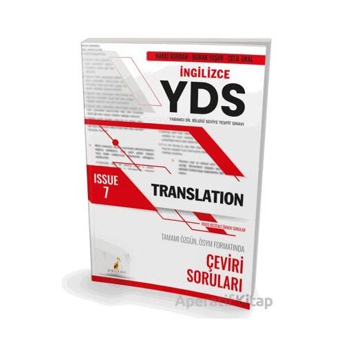 YDS İngilizce Translation Issue 7 - Burak Yaşar - Pelikan Tıp Teknik Yayıncılık