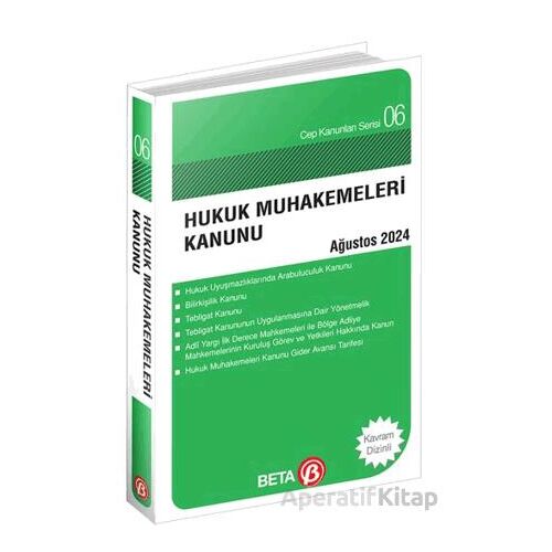 Hukuk Muhakemeleri Kanunu - Ağustos 2024 - Kolektif - Beta Yayınevi