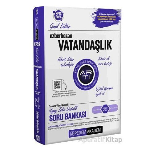 2025 Ezberbozan KPSS Genel Yetenek Genel Kültür Vatandaşlık Soru Bankası