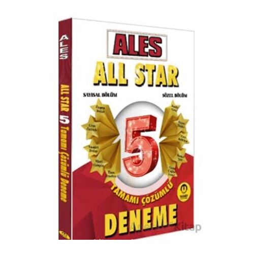 ALES All Star 5 Çözümlü Deneme - Kolektif - Tasarı Eğitim Yayınları