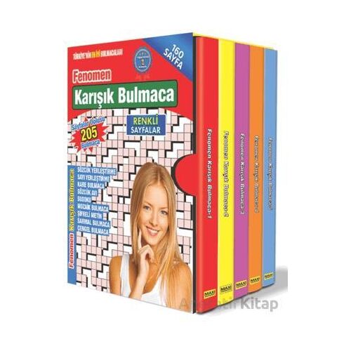 Fenomen Karışık Bulmaca Seti - 5 Kitap - Kolektif - Maxi Yayıncılık