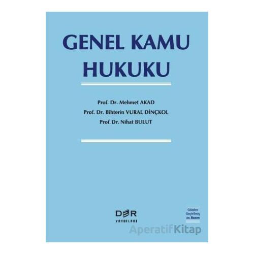 Genel Kamu Hukuku - Nihat Bulut - Der Yayınları