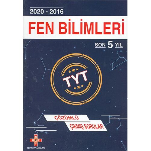 TYT Fen Bilimleri Son 5 Yıl Çözümlü Çıkmış Sorular Artınet Yayınları