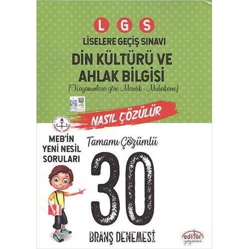 Editör LGS Din Kültürü ve Ahlak Bilgisi Çözümlü Branş 20 Denemesi