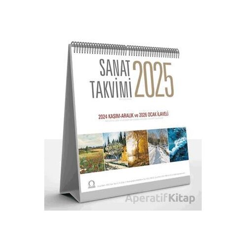 Sanat Takvimi 2025 Masa Takvimi - Kolektif - Angora Kitapları