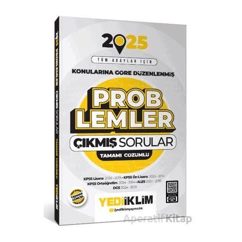 Yediiklim 2025 Tüm Adaylar İçin Problemler Konularına Göre Düzenlenmiş Çözümlü Çıkmış Sorular
