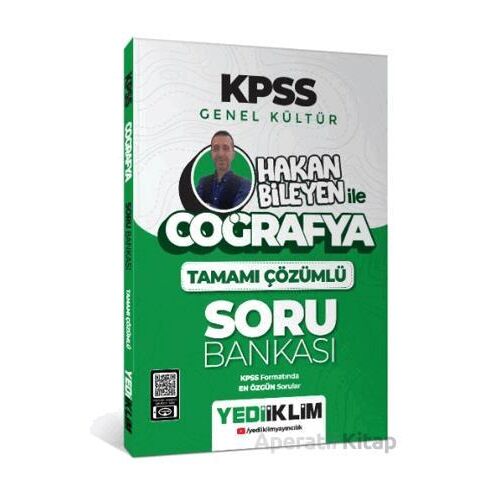 Yediiklim 2025 KPSS Coğrafya Hakan Bileyen İle Tamamı Çözümlü Soru Bankası